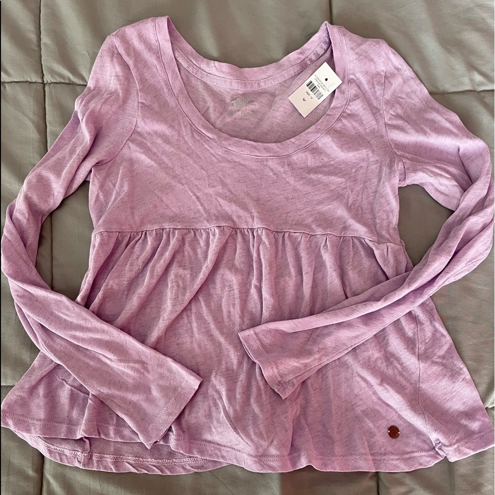 Justice long sleeve little girls top size 12
